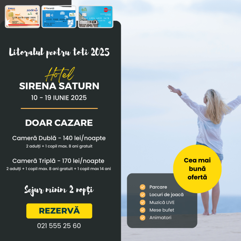 Litoralul pentru toti 2025 Hotel Sirena Saturn