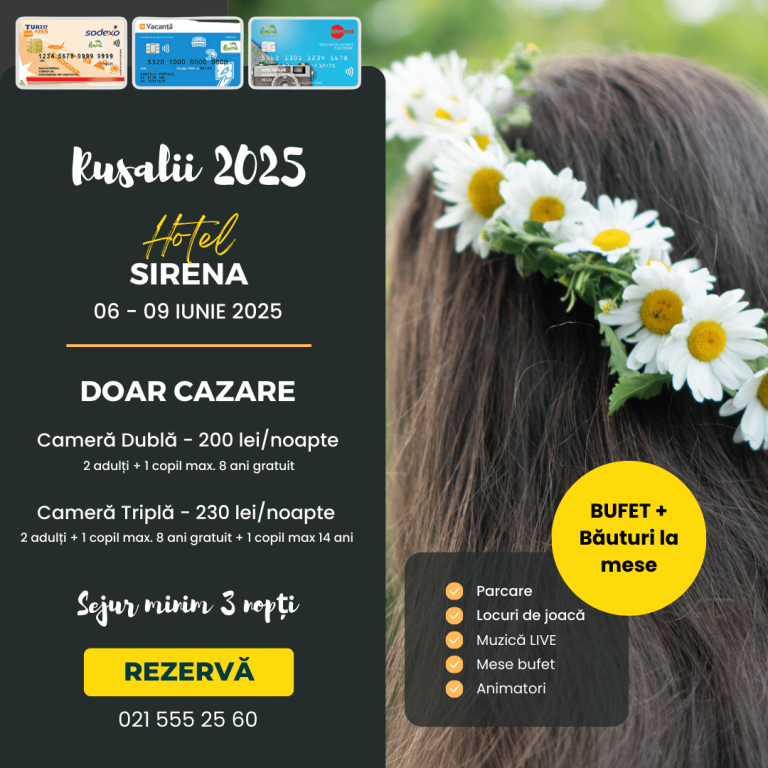 Oferta Rusalii 2025 Litoral Hotel Sirena Saturn